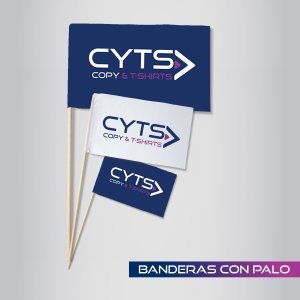Banderas con palo