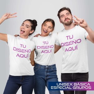 Camiseta Unisex Básica Especial Grupos