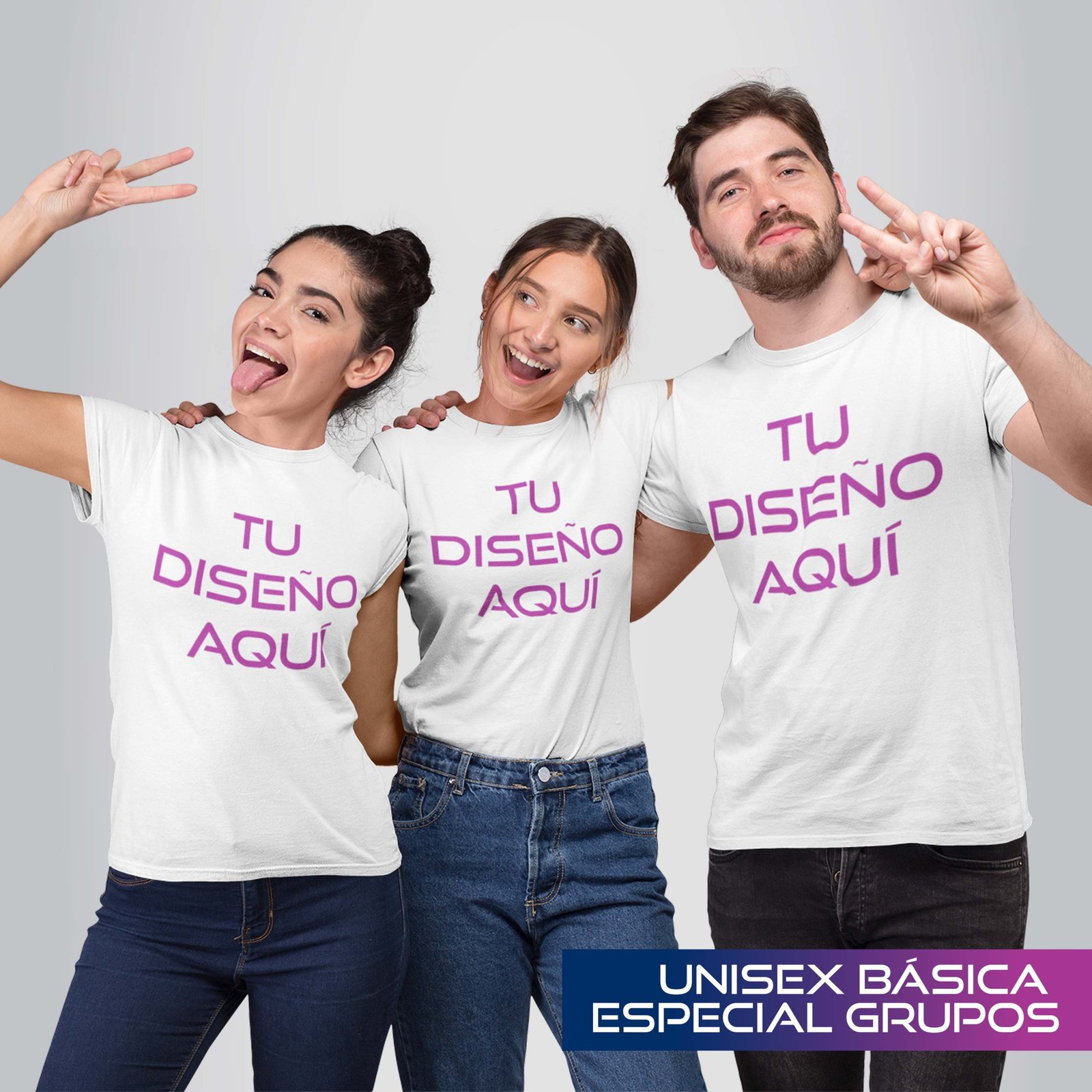 Camiseta Unisex Básica Especial Grupos