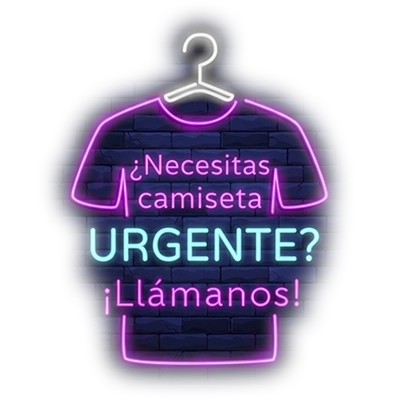 Camiseta urgente, contáctanos ya