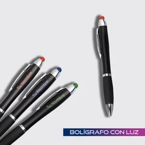 Bolígrafo con luz de varios colores