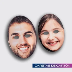 Caretas de cartón