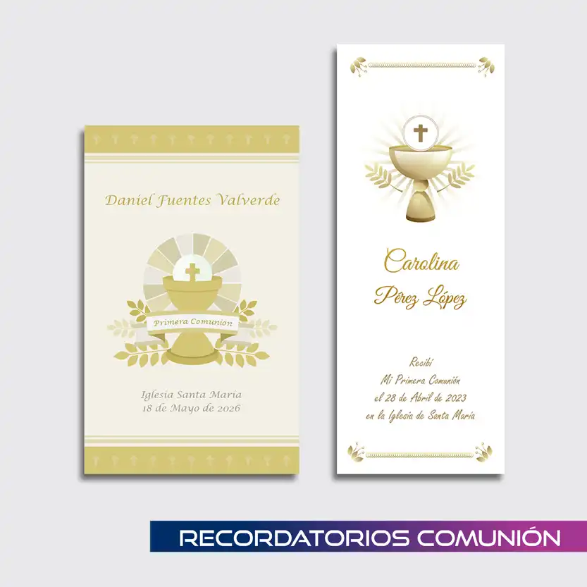 Recordatorios Comunión Neutro