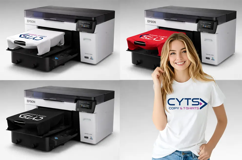 serigrafia impresión DTG en camisetas personalizadas con tecnología Epson SureColor