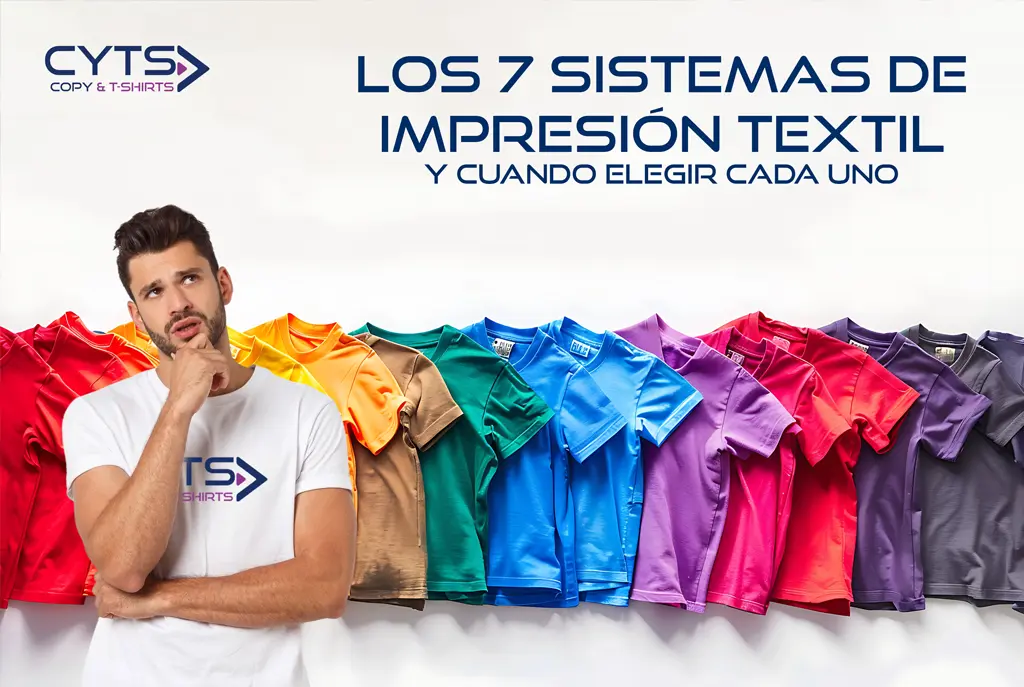 Guía de los sistemas de impresión textil para personalizar camisetas
